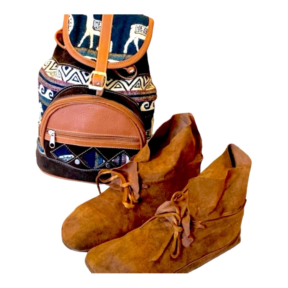 Authentic Native American Moccasins.